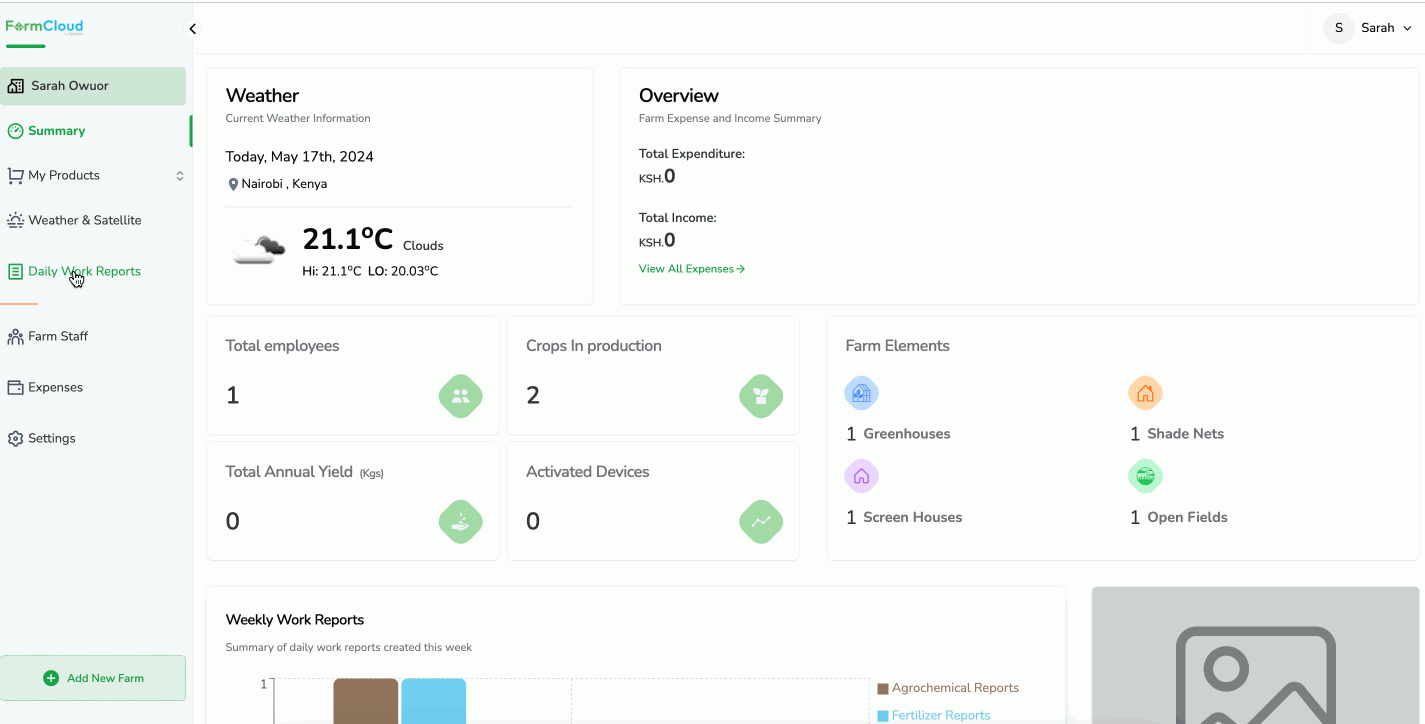 Add Daily Work Report- Scouting.